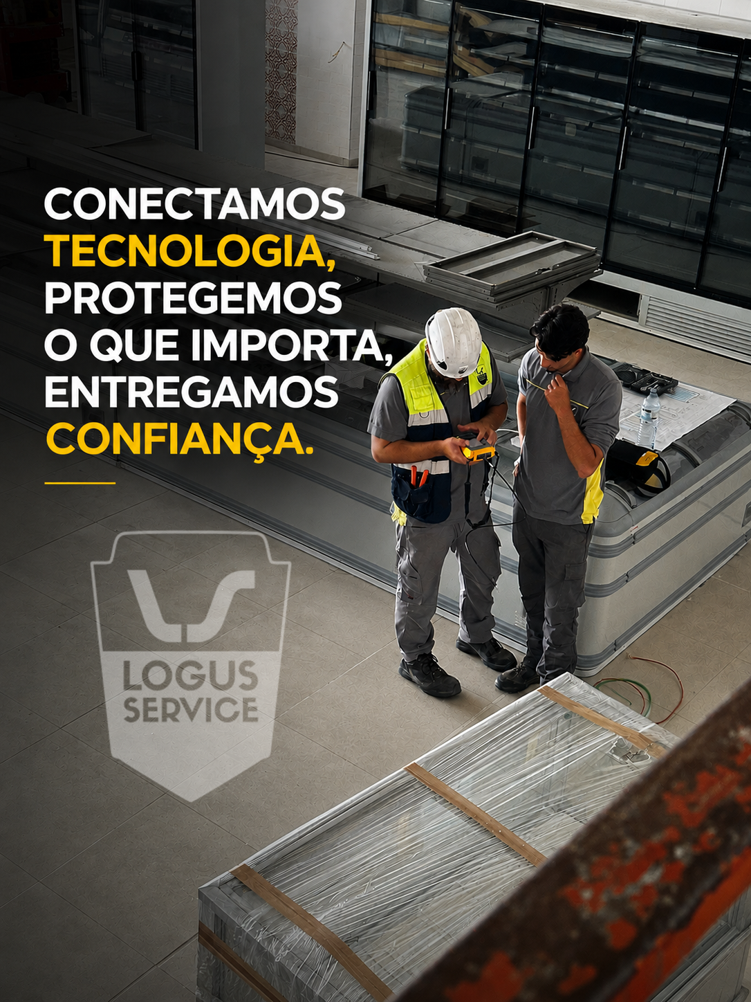 Cablagem estruturada — patch panel e rack de rede organizado